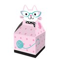 Creative Converting Cat Party Favor Boxes, 3.5"x9", 48PK 329405